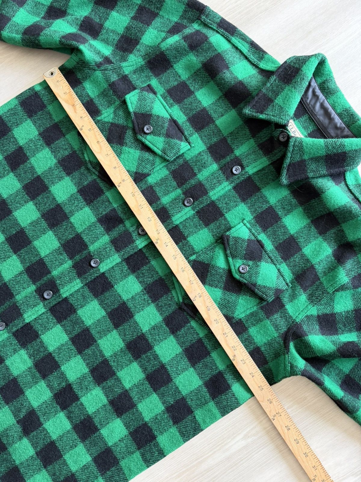 L.L. Bean LL Bean Green Buffalo Plaid Wool Shirt Sz XL Size US XL / EU 56 / 4 - 3 Thumbnail