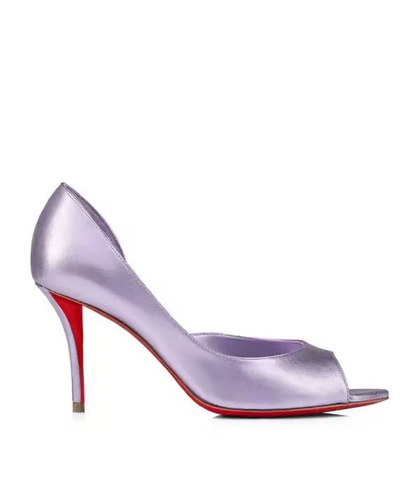 Christian Louboutin oc11z0125 Open Apostropha 80mm Sandals in Purple Size US 11 / IT 41 - 2 Thumbnail