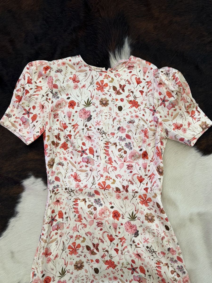 The Vampire's Wife The Vampire’s Wife 100% Silk Floral Puff Sleeve Maxi Dress Size M / US 6-8 / IT 42-44 - 1 Thumbnail
