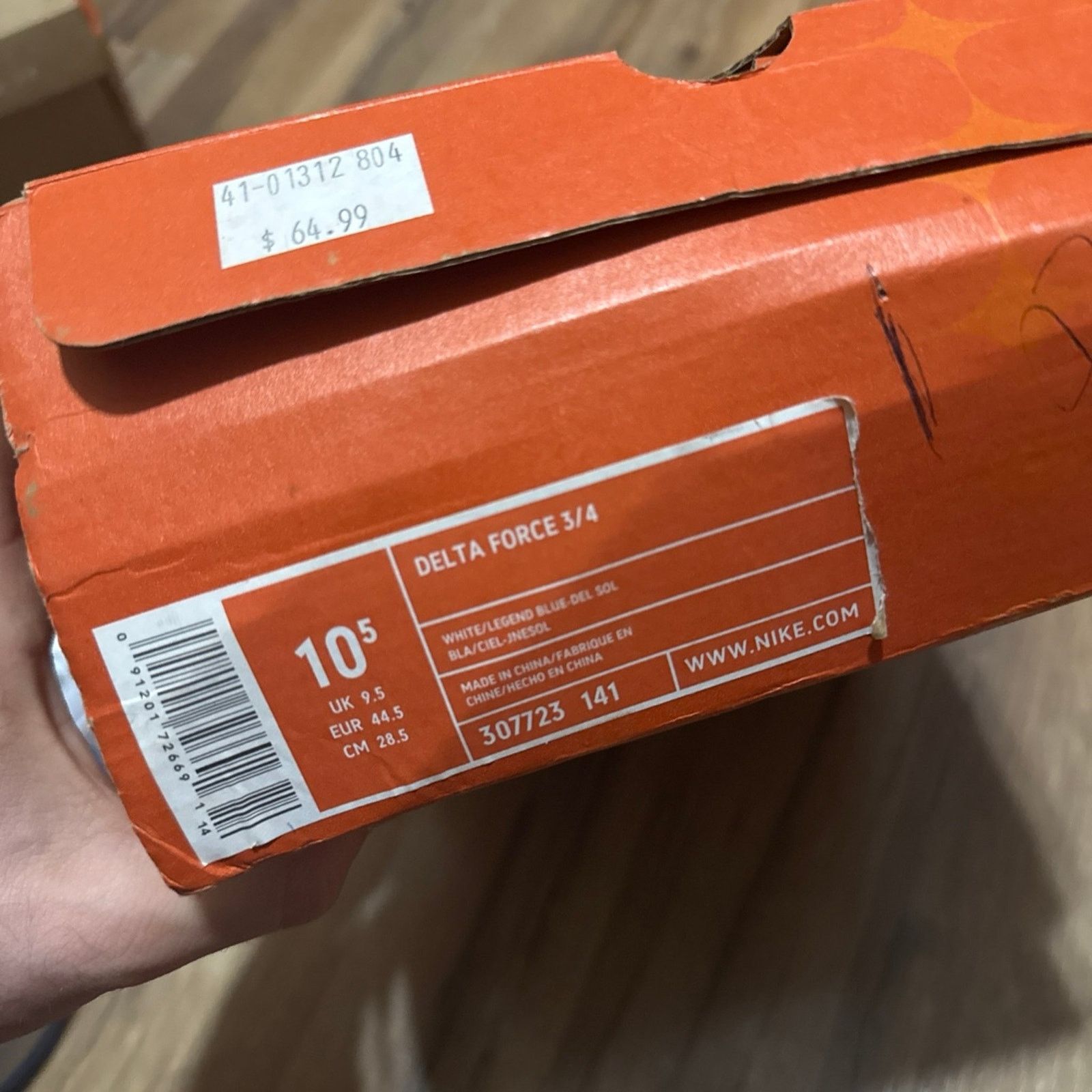 Nike 2004 Nike Delta Force 3/4 Del Sol White Legend Blue Size US 10.5 / EU 43-44 - 10 Thumbnail