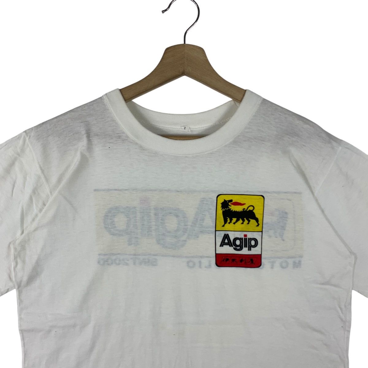 Vintage Vintage AGIP Motor Oil tee Size US L / EU 52-54 / 3 - 3 Thumbnail