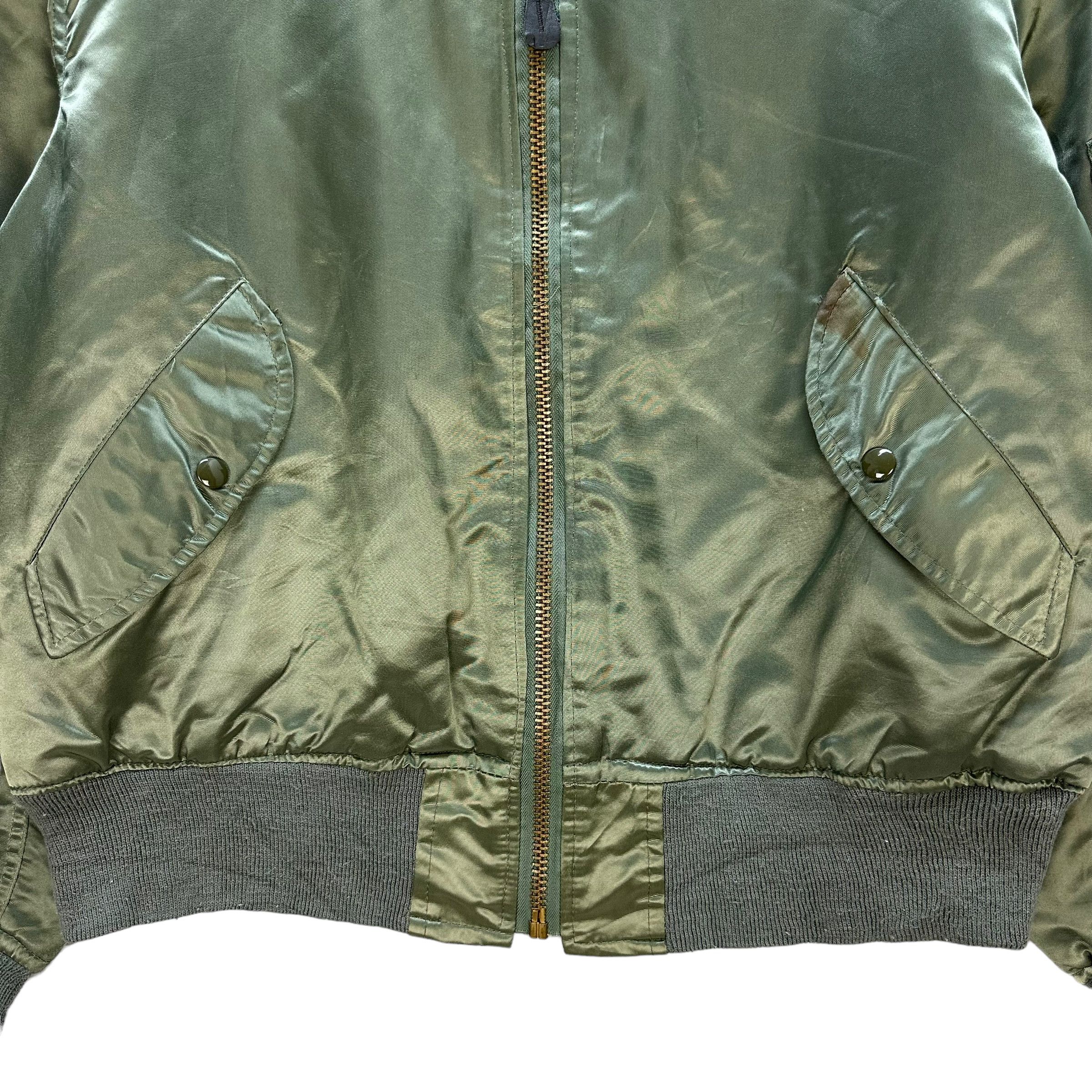 Vintage 90's CORINTH MFG Made In USA Ma 1 Bomber Jacket #A3-0061 Size US L / EU 52-54 / 3 - 3 Thumbnail