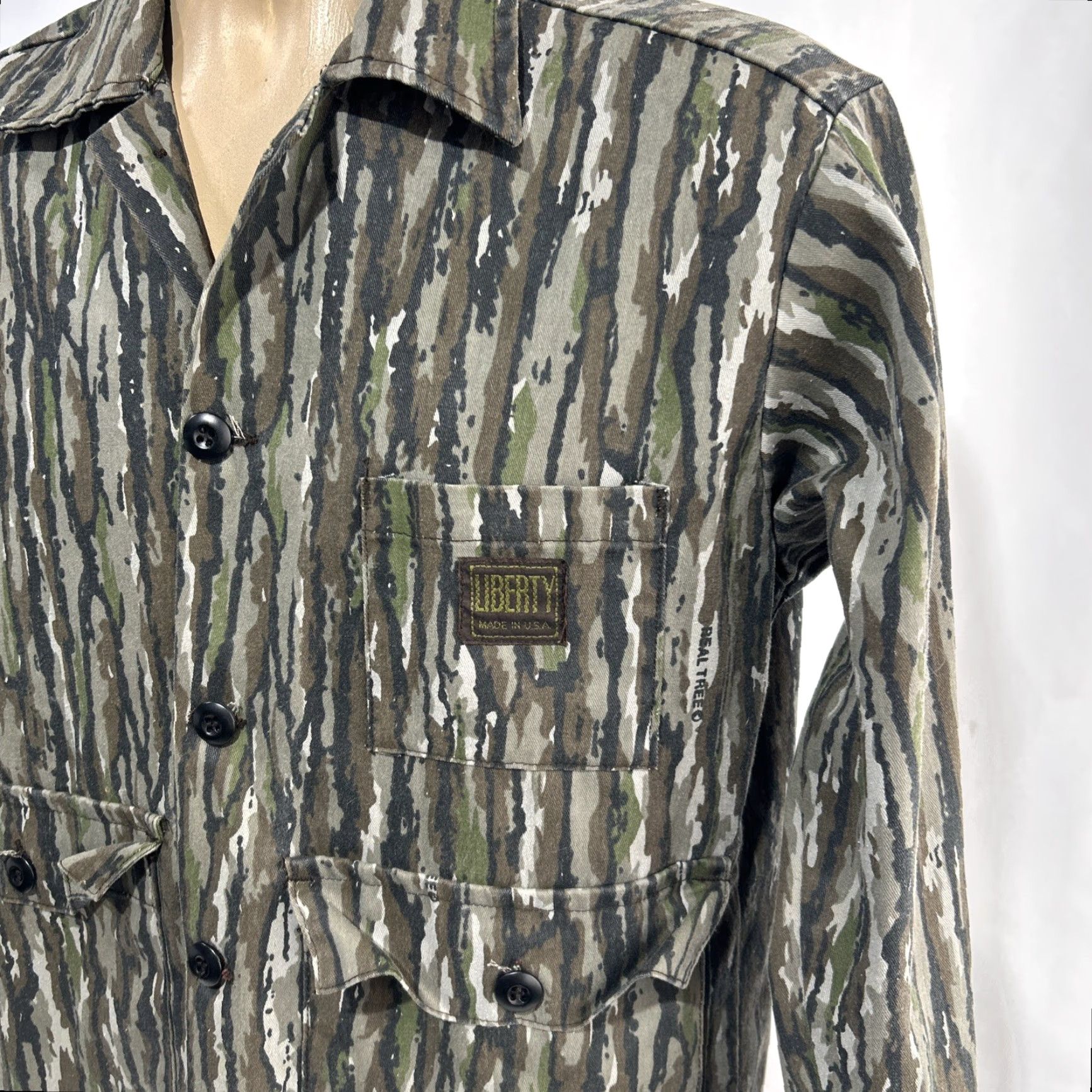 Realtree VINTAGE Liberty Realtree OG Camo Hunting Shirt Button Jacket 80s USA Made Medium Mens Size US M / EU 48-50 / 2 - 2 Thumbnail