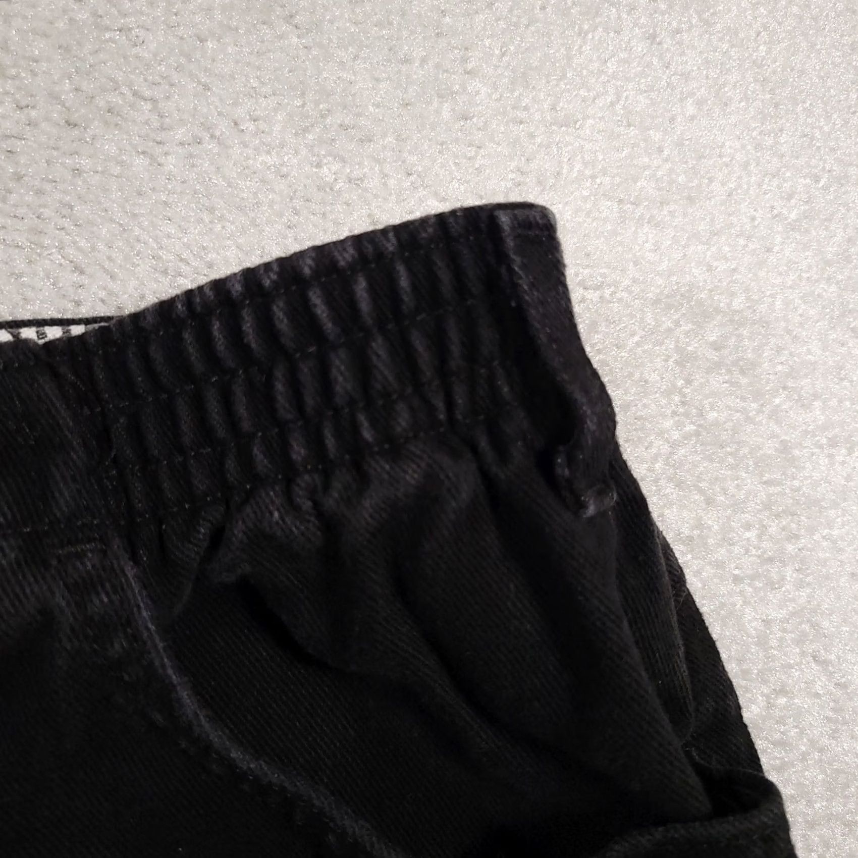Lee VINTAGE Lee Jeans Shorts Women's 40" Waist 7" Inseam Stretch Black Denim سب Size 27" / US 4 / IT 40 - 5 Thumbnail