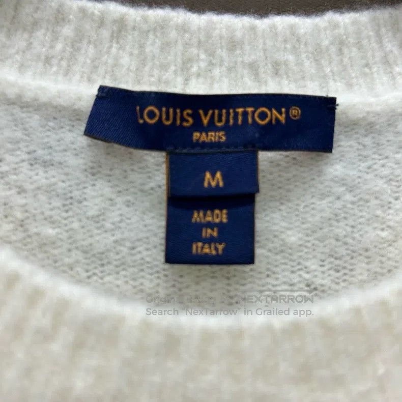Louis Vuitton Louis Vuitton White monogrammed logo cashmere sweater Size M / US 6-8 / IT 42-44 - 3 Thumbnail