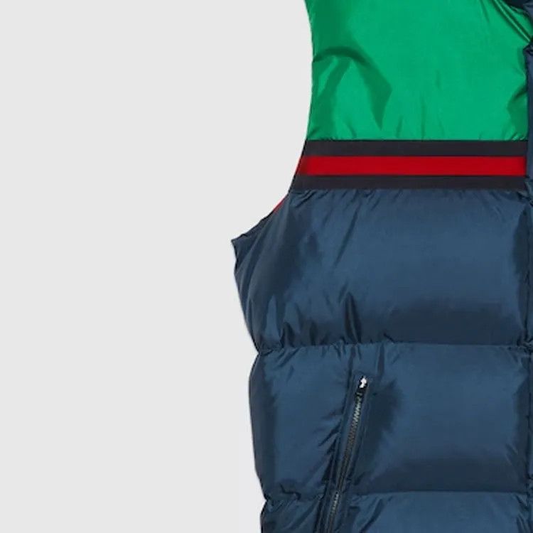 Gucci o1s1wg110225 Nylon Satin Padded Vest in Multicolor Size US XXL / EU 58 / 5 - 5 Thumbnail