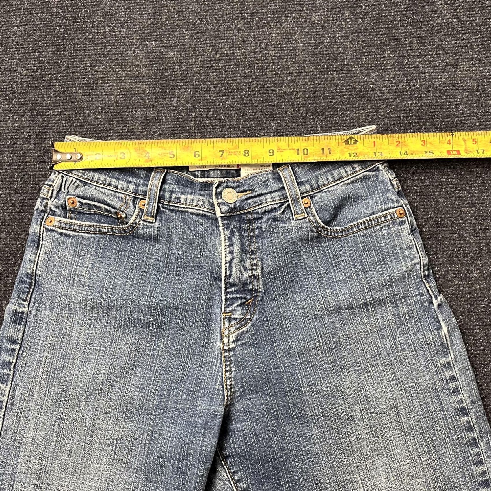 Levi's Levi's Jeans Womens 6P Light Blue Tapered Cuffed Slim Denim Stretch Size 28" / US 6 / IT 42 - 6 Thumbnail
