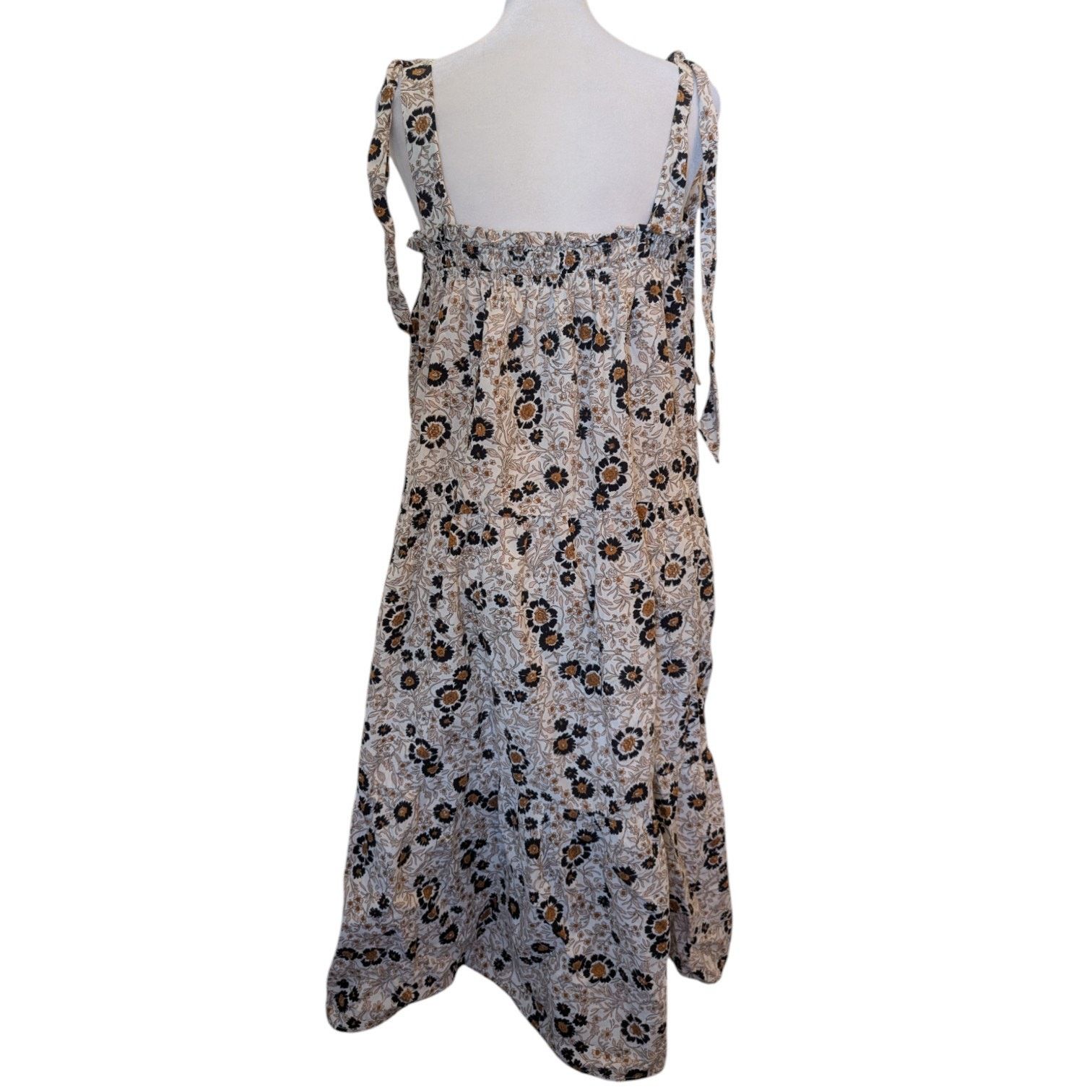 Other Le Reveur Floral Smocked Cottage Dress Large Size L / US 10 / IT 46 - 3 Thumbnail
