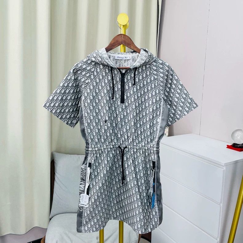 Dior Dior Gray old flower full-print dress Size XXS / US 00 / IT 34 - 1 Thumbnail
