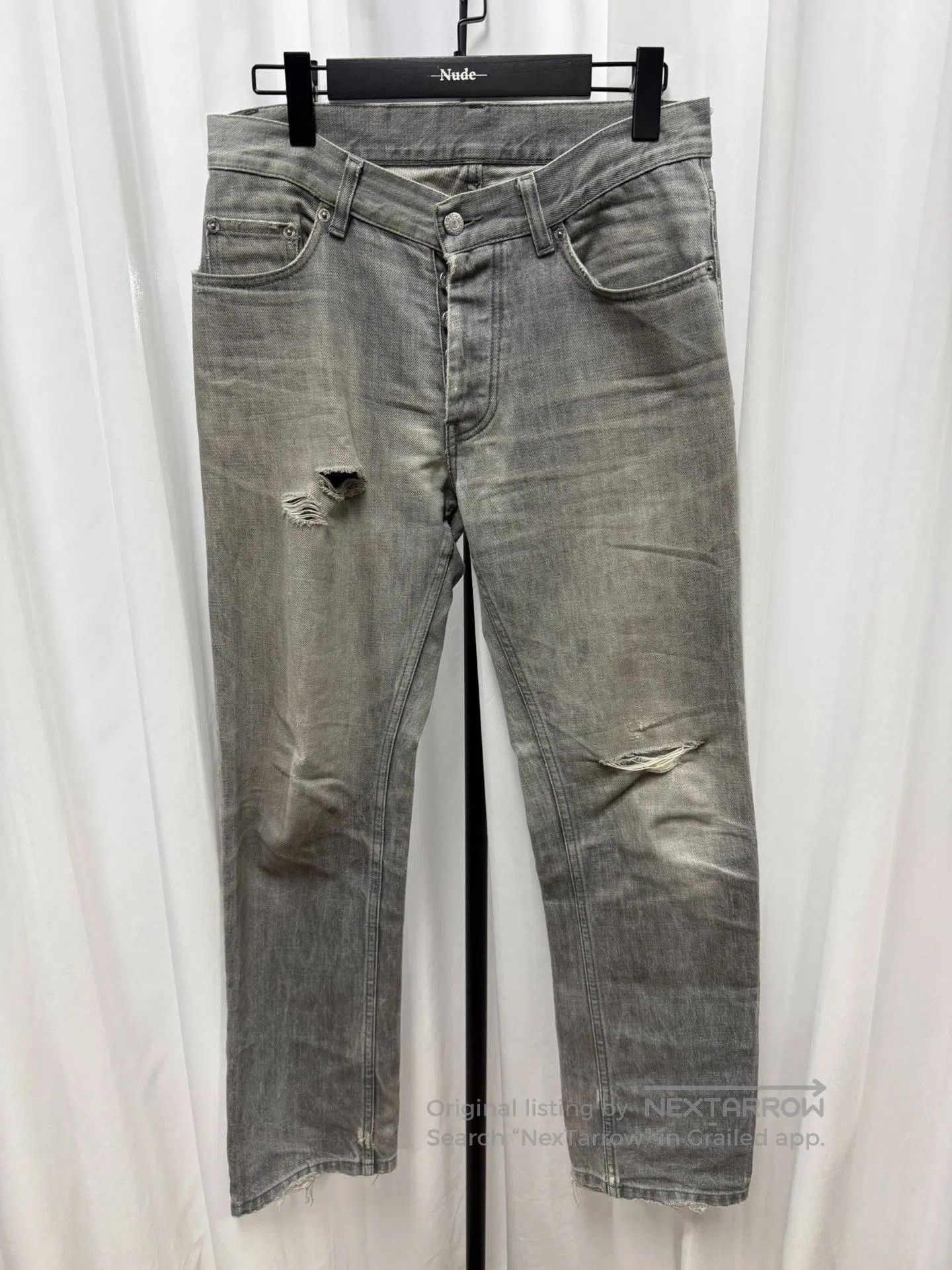 Helmut Lang Helmut Lang Distressed Washed Jeans. Size US 32 / EU 48 - 1 Thumbnail
