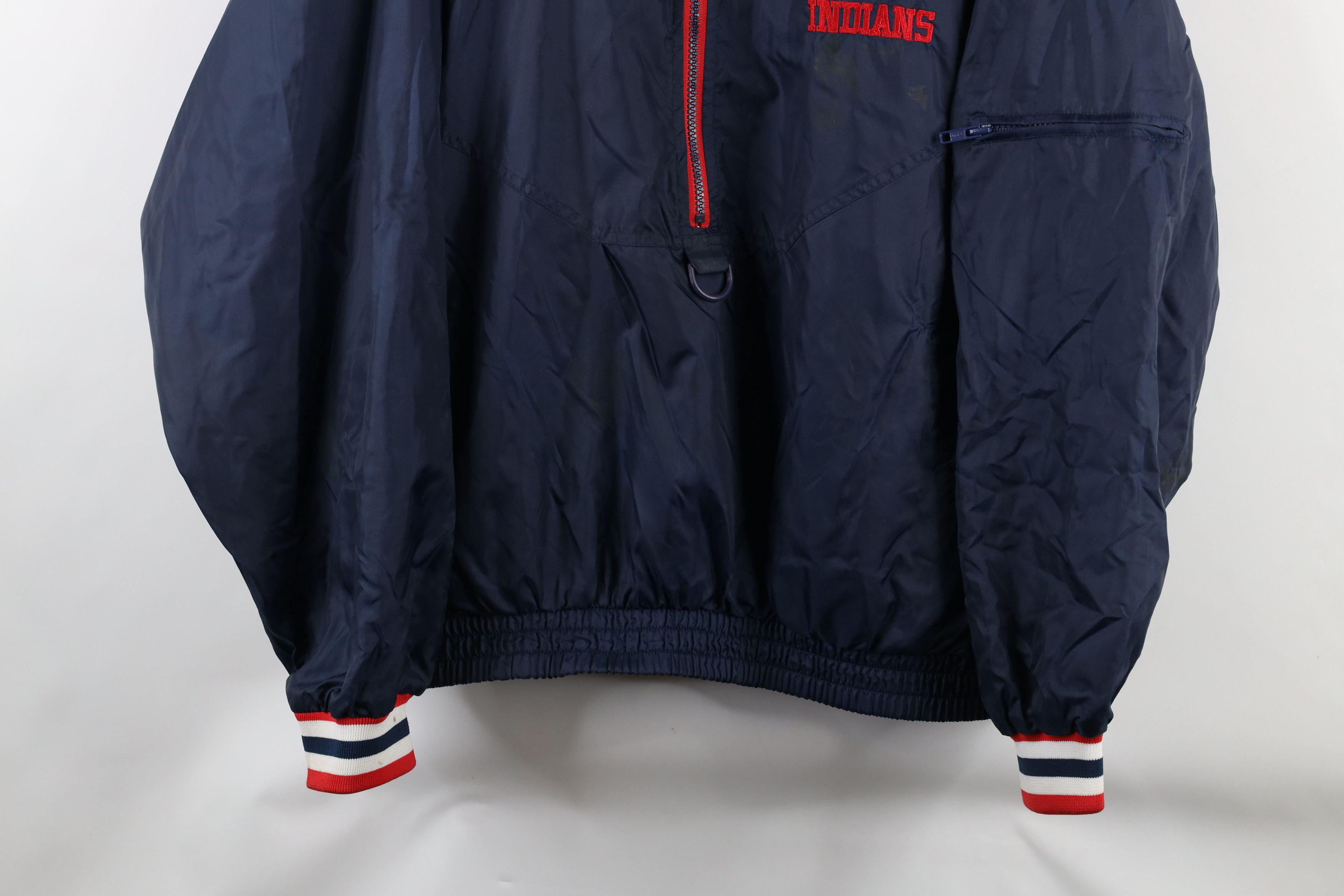 Vintage Vintage 90s Chief Wahoo Cleveland Indians Baseball Jacket Size US L / EU 52-54 / 3 - 3 Thumbnail