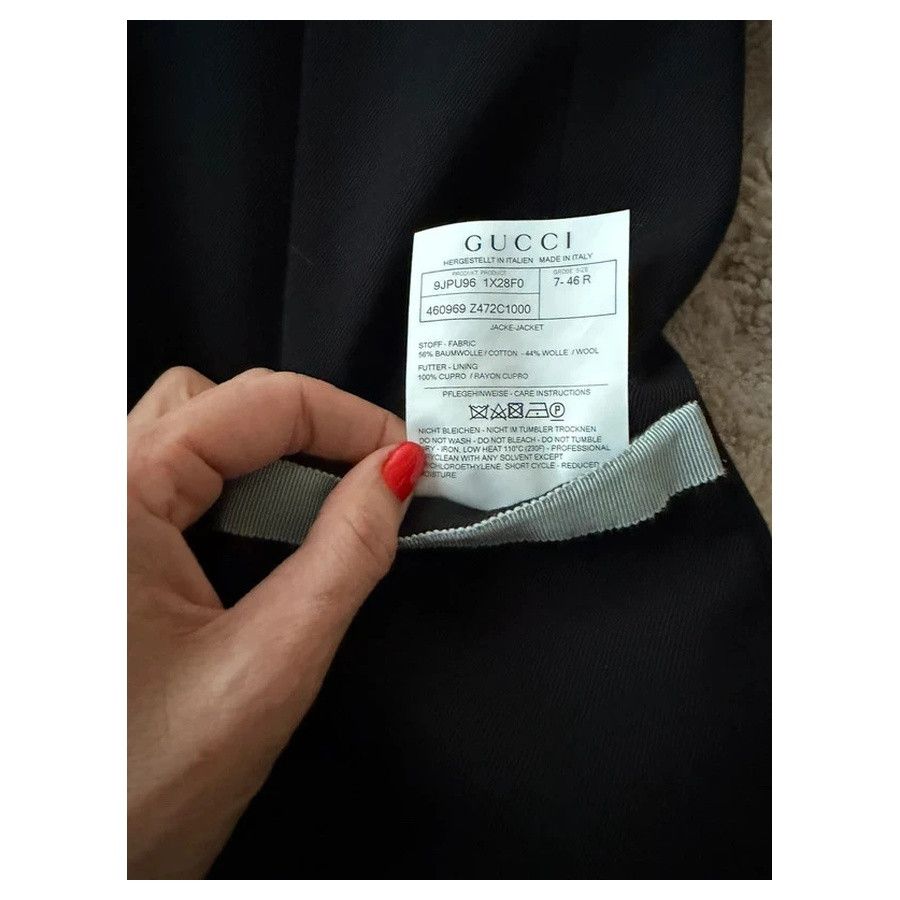Gucci Gucci Cotton Wool Men Jacket Blazer Size IT46 Small Size 36R - 6 Thumbnail