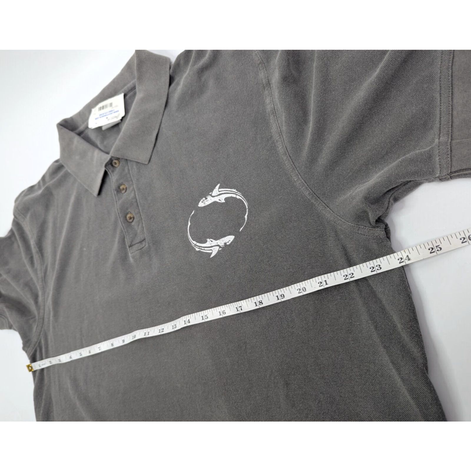 Vintage VINTAGE NWT Crazy Shirts Shirt Gray Polo Logo Embroidered Men's 2XL Short Sleeve Cotton Size US XXL / EU 58 / 5 - 6 Thumbnail