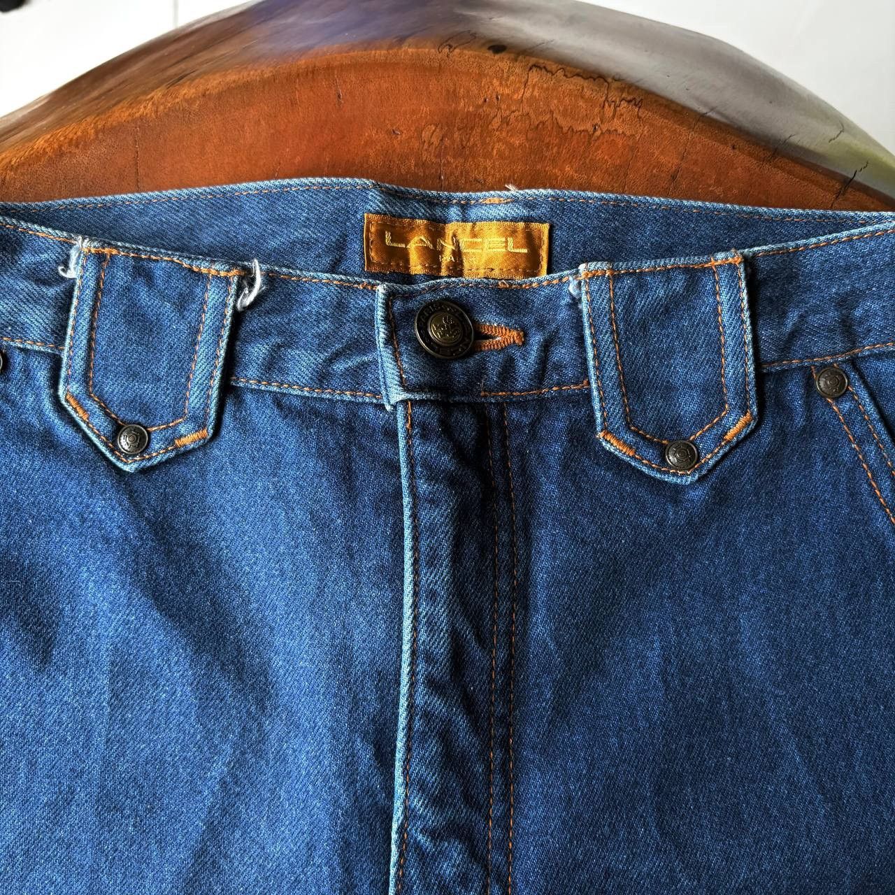 Lancel Vintage 90’s Lancel Paris Jeans with Purple Gold Embroidery Size US 28 / EU 44 - 13 Thumbnail