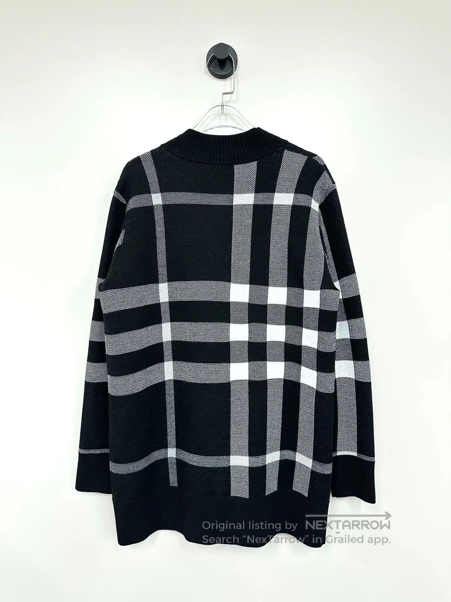 Burberry Burberry Black and White Classic Tartan Embroidered Deer L Size US S / EU 44-46 / 1 - 2 Thumbnail