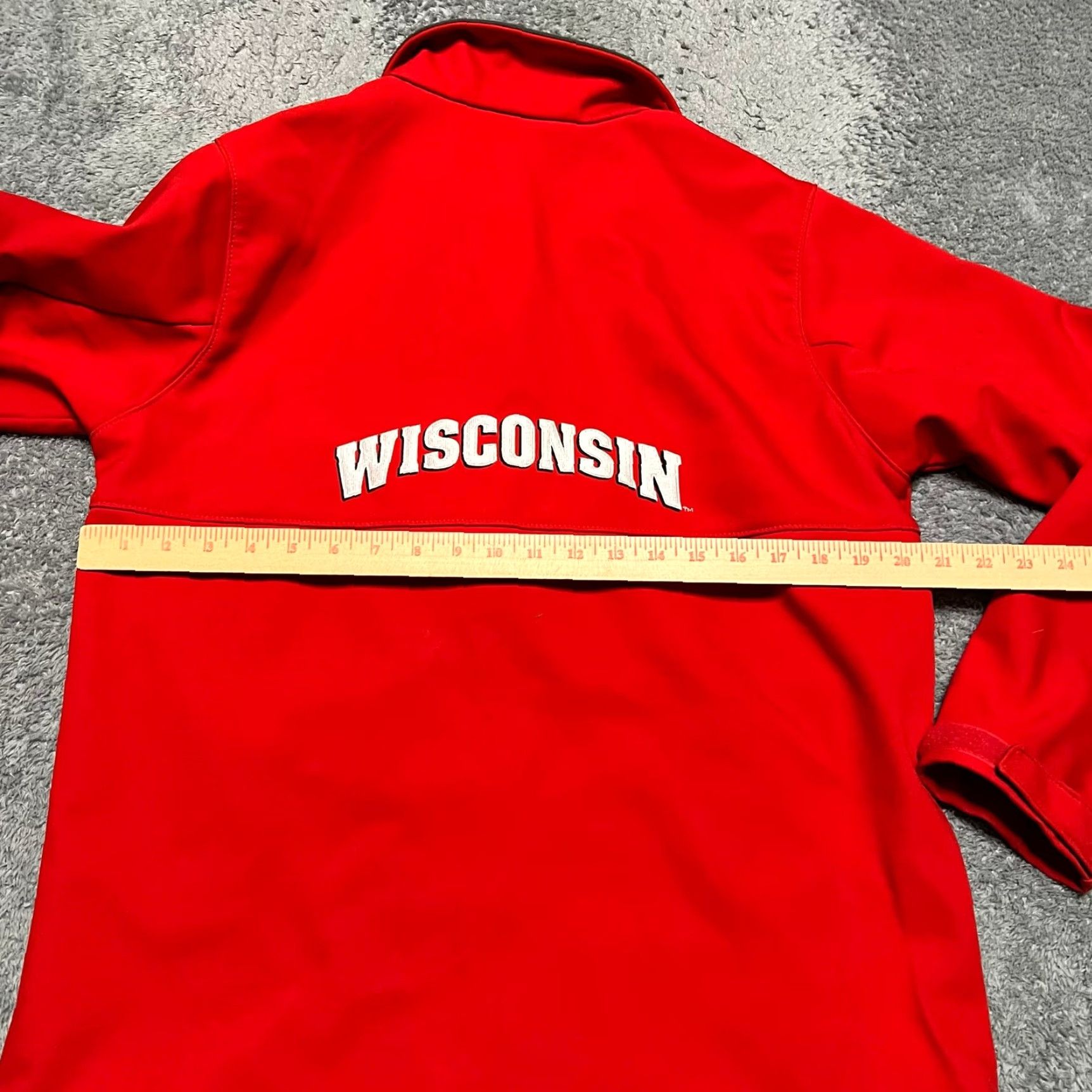 Vintage Columbia Wisconsin Badgers Jacket Mens Medium Softshell Red Windbreaker Size US M / EU 48-50 / 2 - 4 Thumbnail