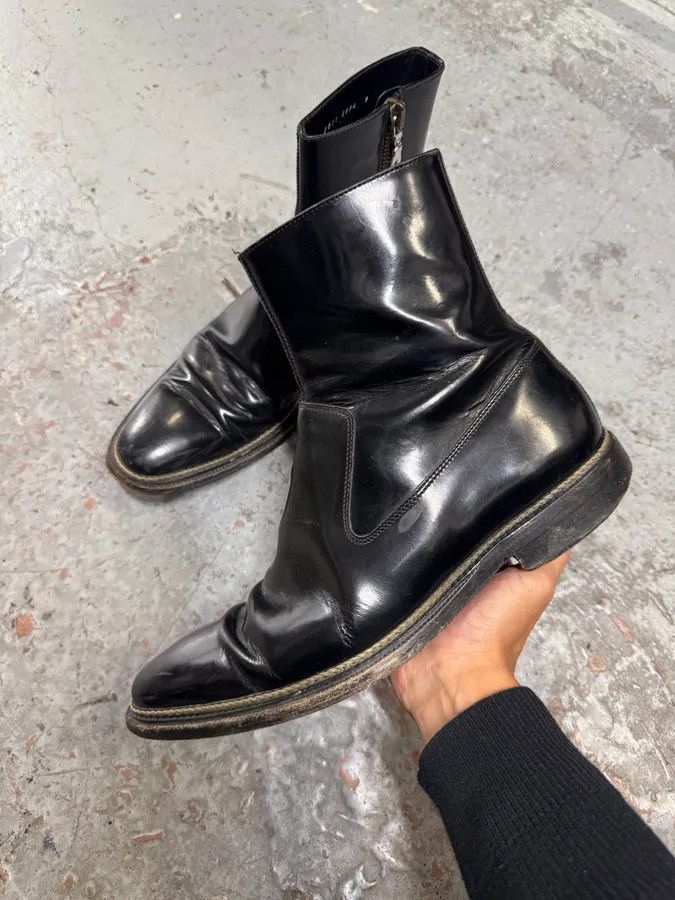 Dolce & Gabbana 2000s Dolce & Gabbana Black Leather Ankle Boots Size US 10 / EU 43 - 7 Thumbnail