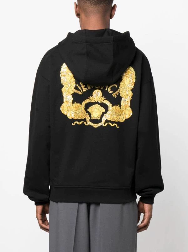 Versace Versace Gold thread embroidered hoodie jacket Size US M / EU 48-50 / 2 - 8 Thumbnail