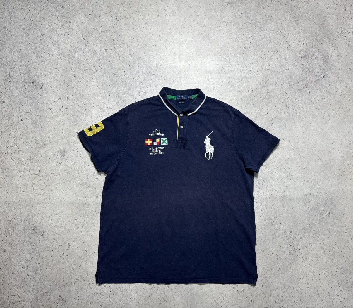 Polo Ralph Lauren Polo Ralph Lauren Big Pony #3 Polo Shirt Vintage PRL Size US XXL / EU 58 / 5 - 1 Thumbnail