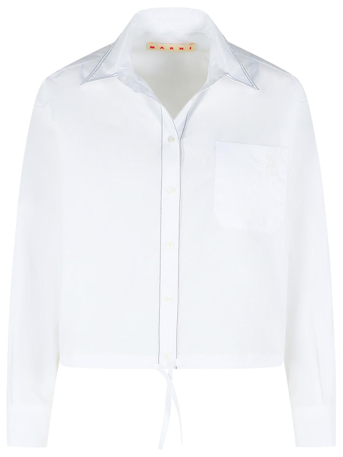 Marni MARNI White Cotton Shirt Size S / US 4 / IT 40 - 1 Thumbnail