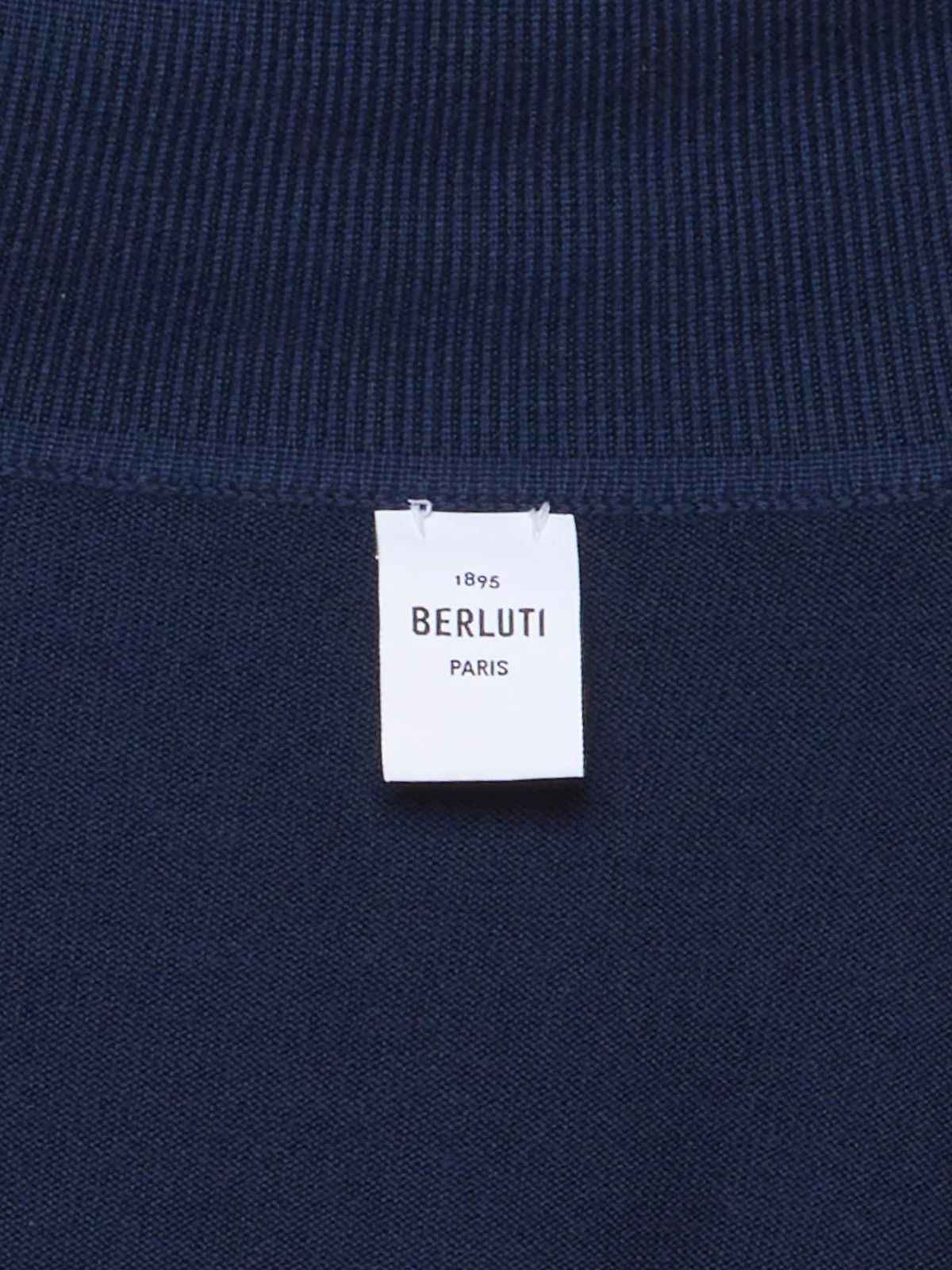 Berluti BERLUTI Paris Navy Blue Wool Knit Turtleneck Sweater Size XL Size US XL / EU 56 / 4 - 4 Thumbnail