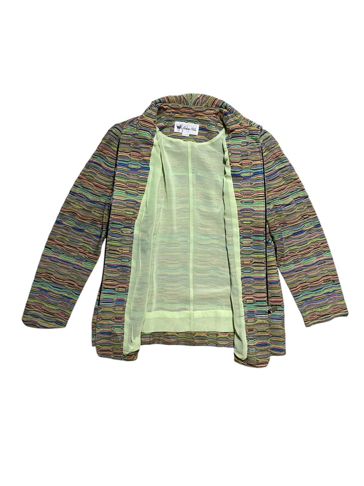 Pleats Please Issey Miyake Rare Madame Polla Multicolor Designer Print Jacket - M Size M / US 6-8 / IT 42-44 - 2 Thumbnail