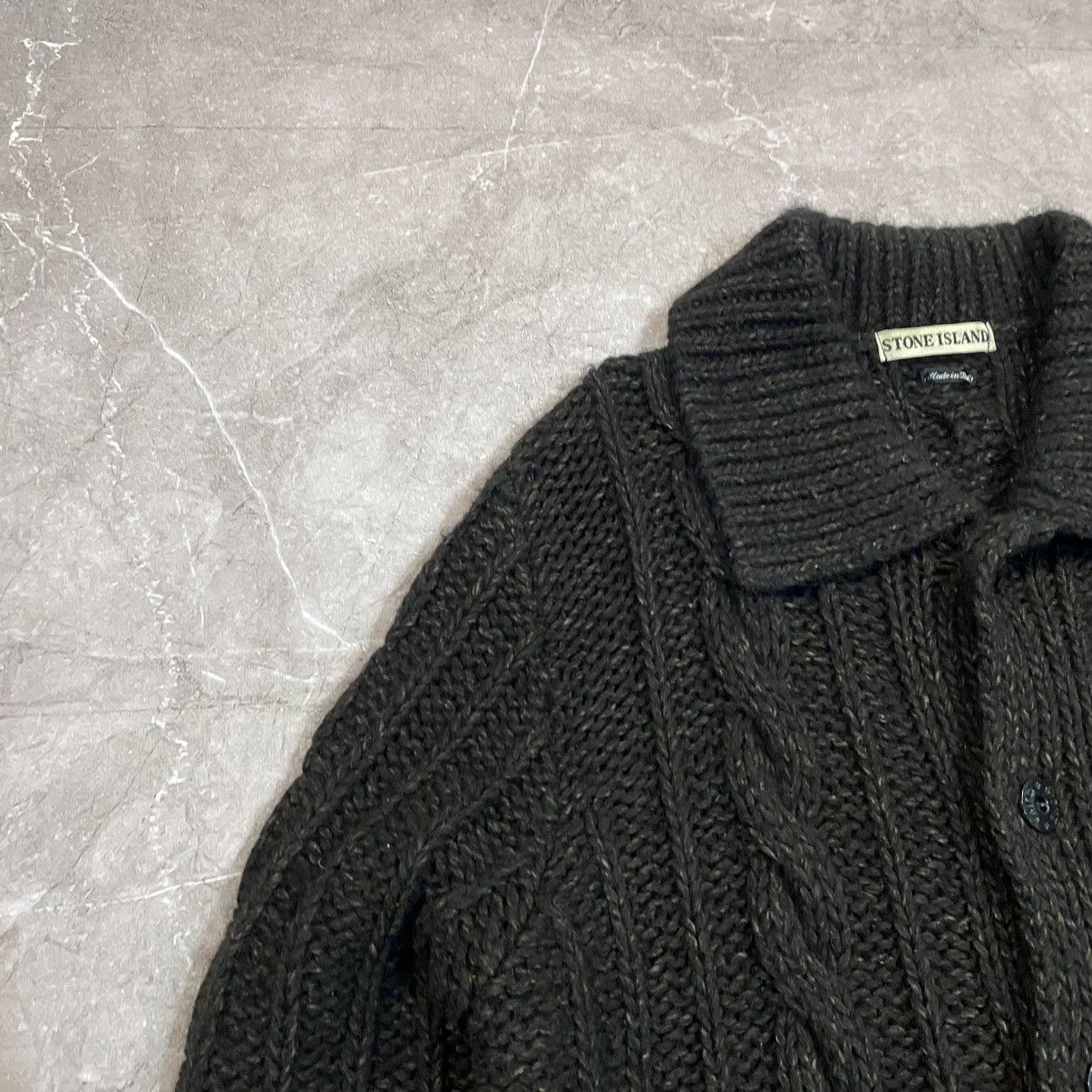 Massimo Osti RARE ! VINTAGE STONE ISLAND WOOL CARDIGAN SWEATER 2002 Size US L / EU 52-54 / 3 - 3 Thumbnail
