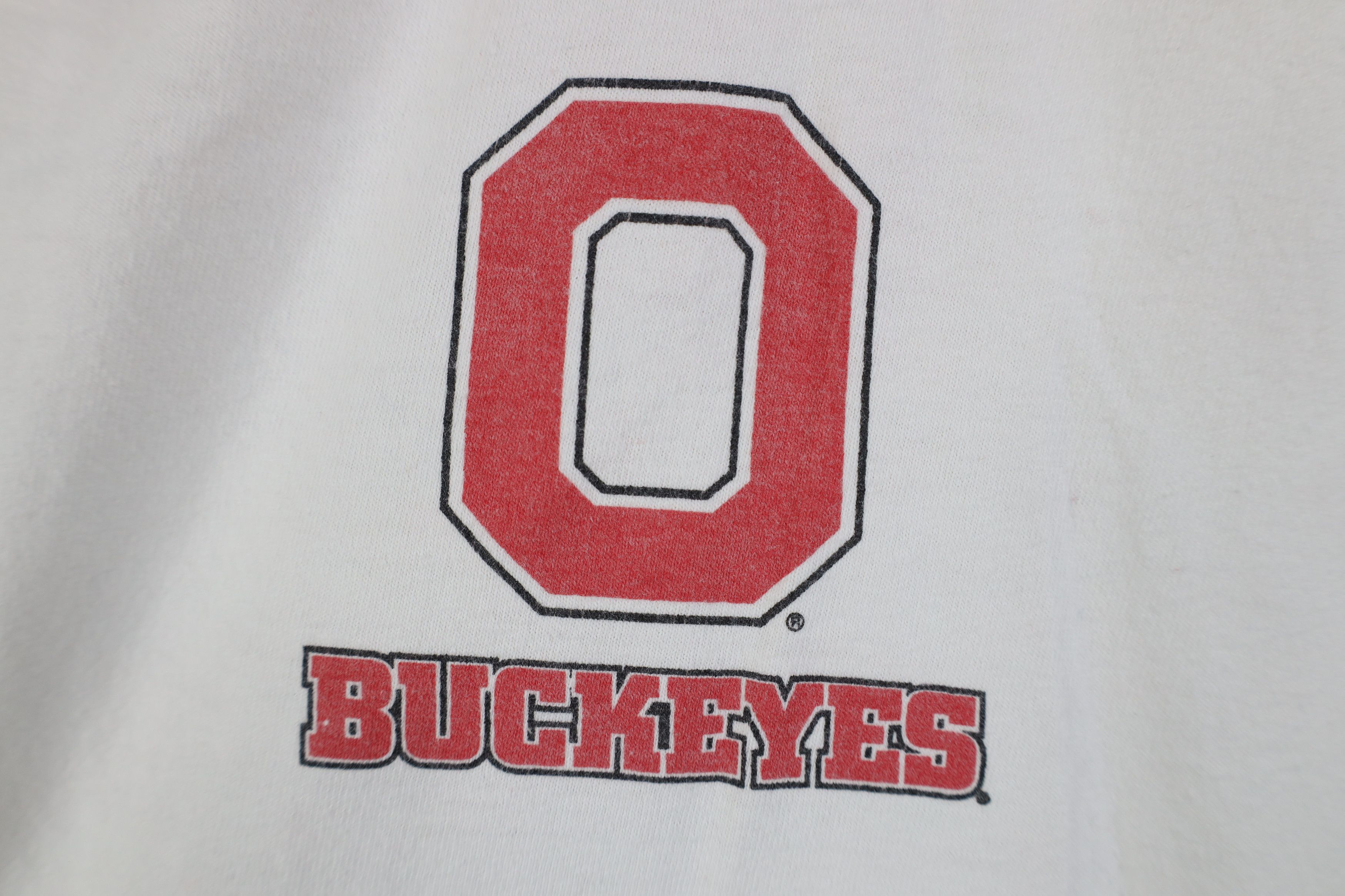 Vintage Vintage 90s Ohio State University Football Stadium T-Shirt Size US L / EU 52-54 / 3 - 4 Thumbnail
