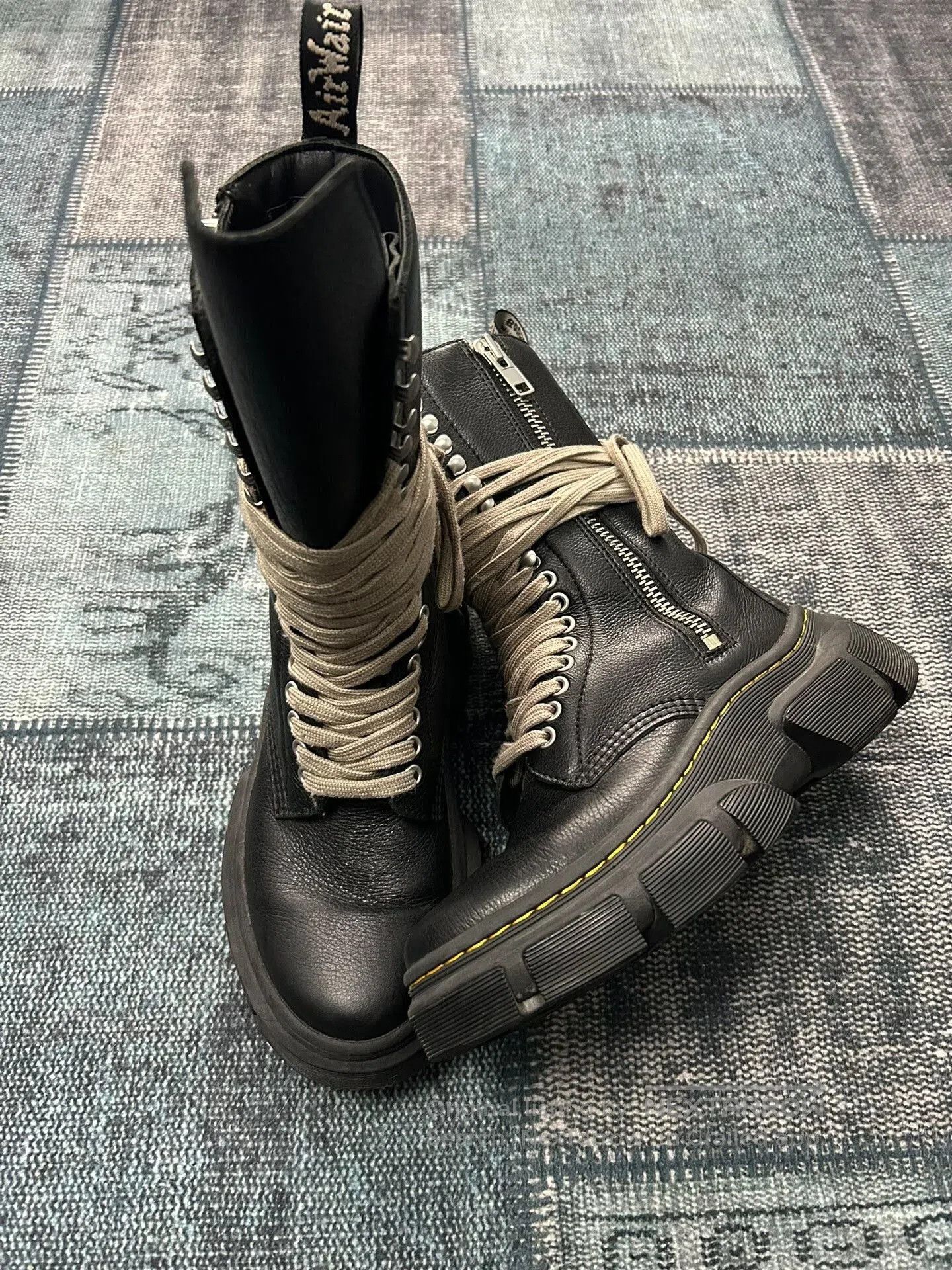 Rick Owens Drkshdw Rick Owens x Dr. Martens High Top Boots. Size US 5 / EU 37 - 1 Thumbnail