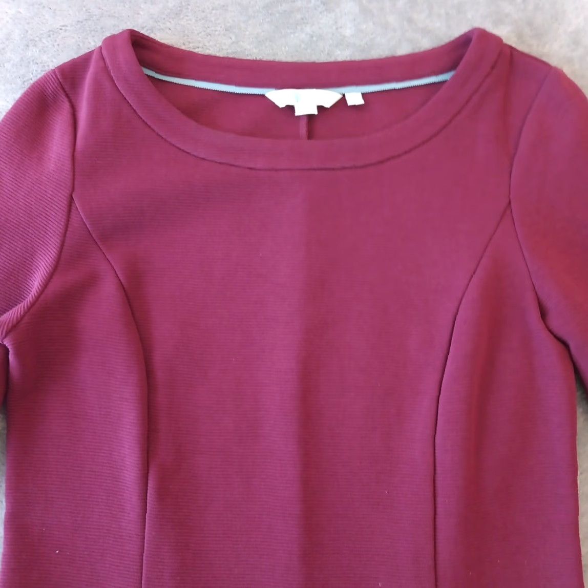 Boden Boden Sheath Dress US Size 6 Purple Striped 3/4 Sleeve Knee Length Pullover Size M / US 6-8 / IT 42-44 - 3 Thumbnail