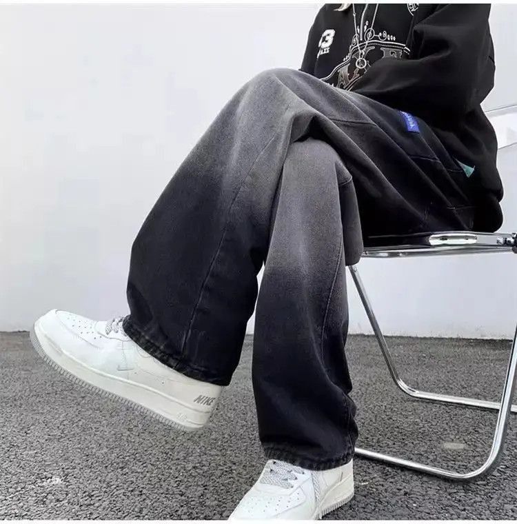 Japanese Brand Retro casual gradient contrasting jeans Size US 32 / EU 48 - 4 Thumbnail