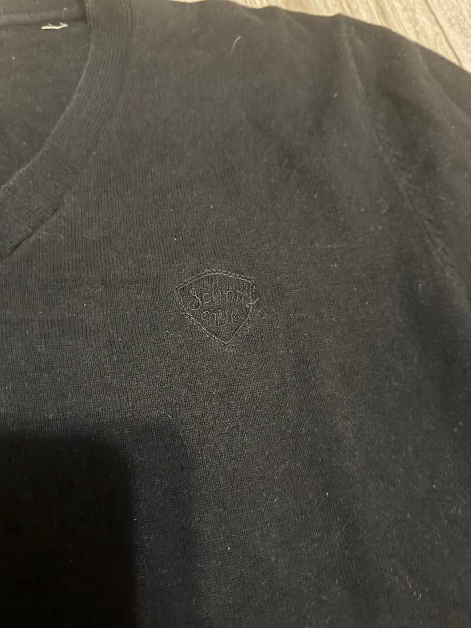 Schott Luxury Vintage Schott Sweater men Size M Black Cashemere Size US M / EU 48-50 / 2 - 2 Thumbnail