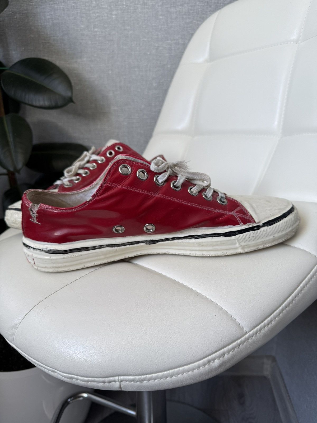 Marni MARNI Gooey Red Converse Low Top Destroyed Sneakers Size 43 Size US 10 / EU 43 - 5 Thumbnail