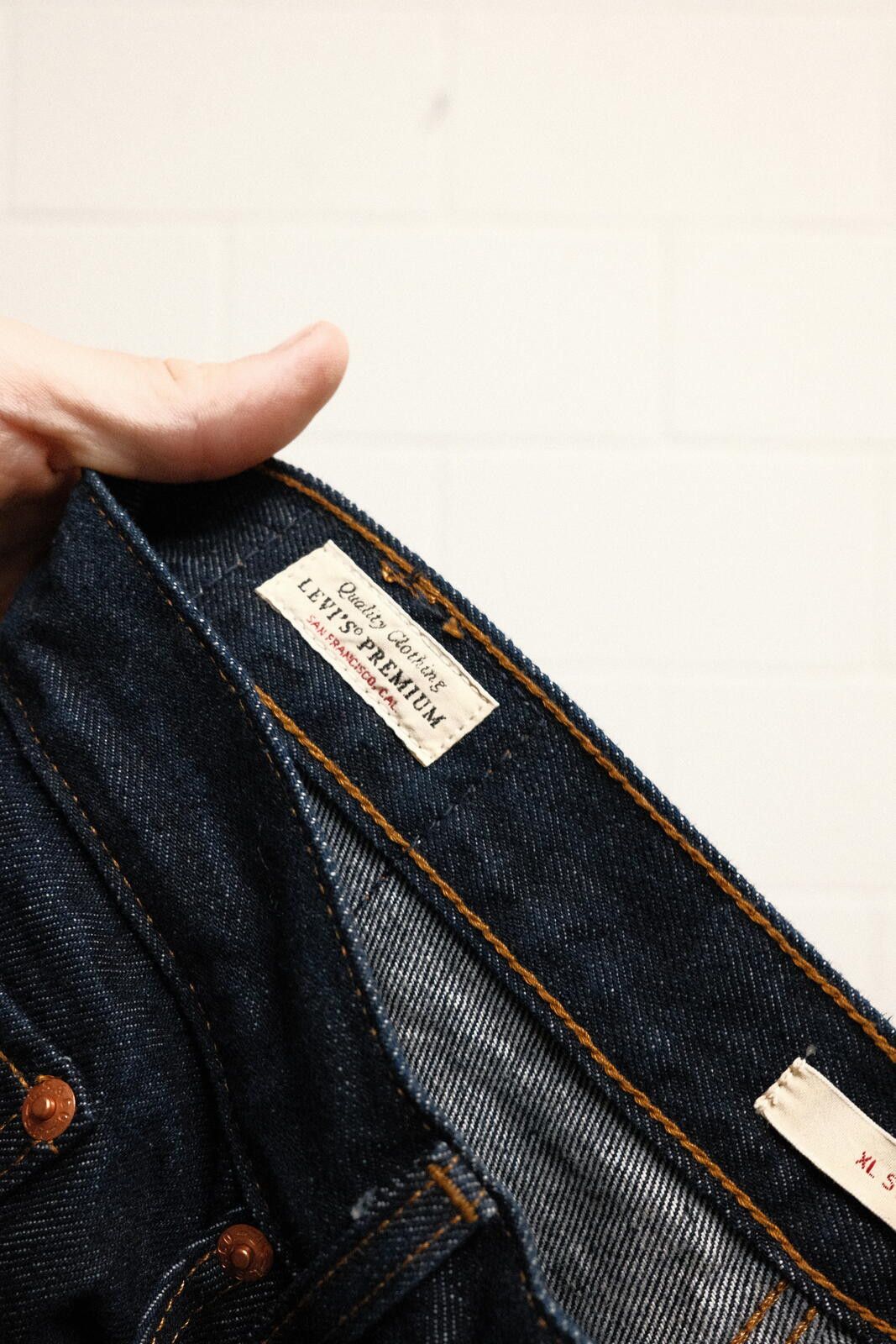Levi's Levi's Wide Leg Dark Wash Denim Jeans SIZE 27 Size US 30 / EU 46 - 4 Thumbnail
