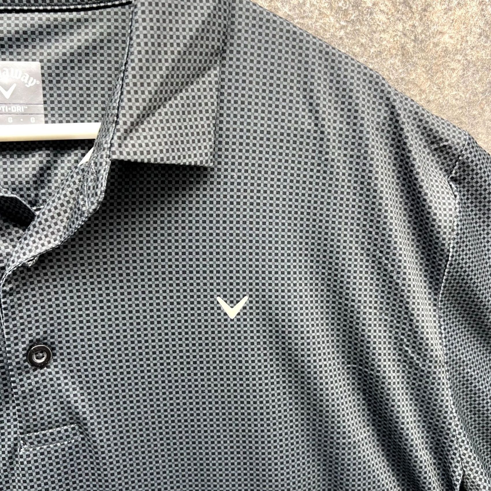 Callaway Callaway Polo Shirt Men Large Gray Opti Dri Performance Golf Preppy Check Shirt Size US L / EU 52-54 / 3 - 6 Thumbnail