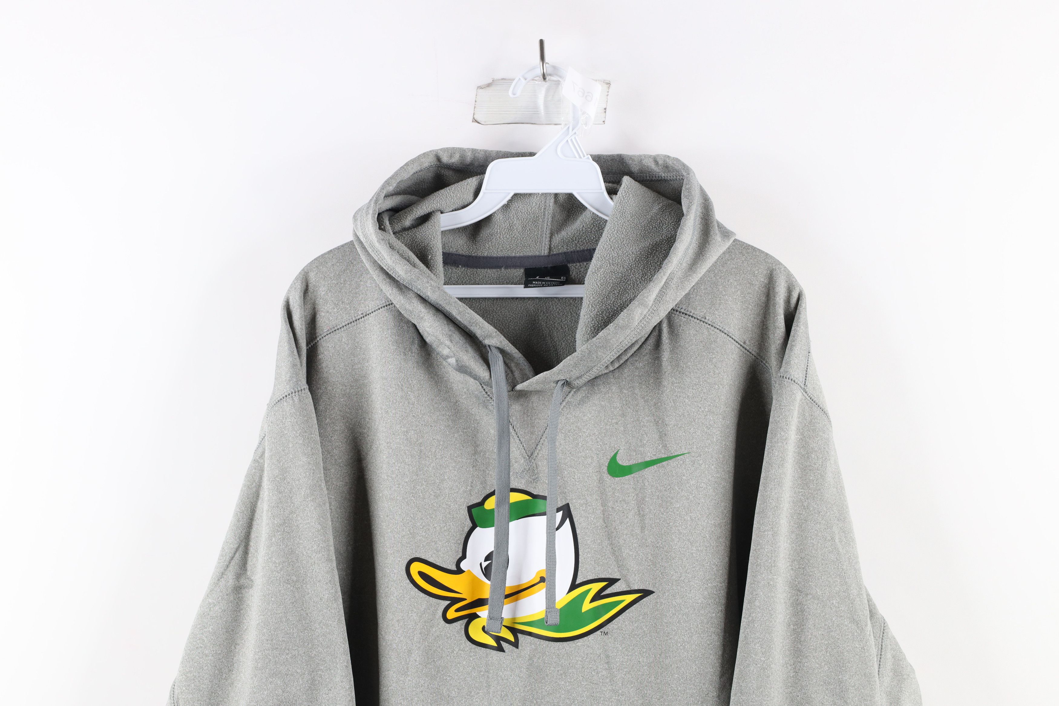Nike × Vintage Nike of Oregon Ducks Hoodie Sweatshirt Heather Gray Size ONE SIZE - 2 Thumbnail