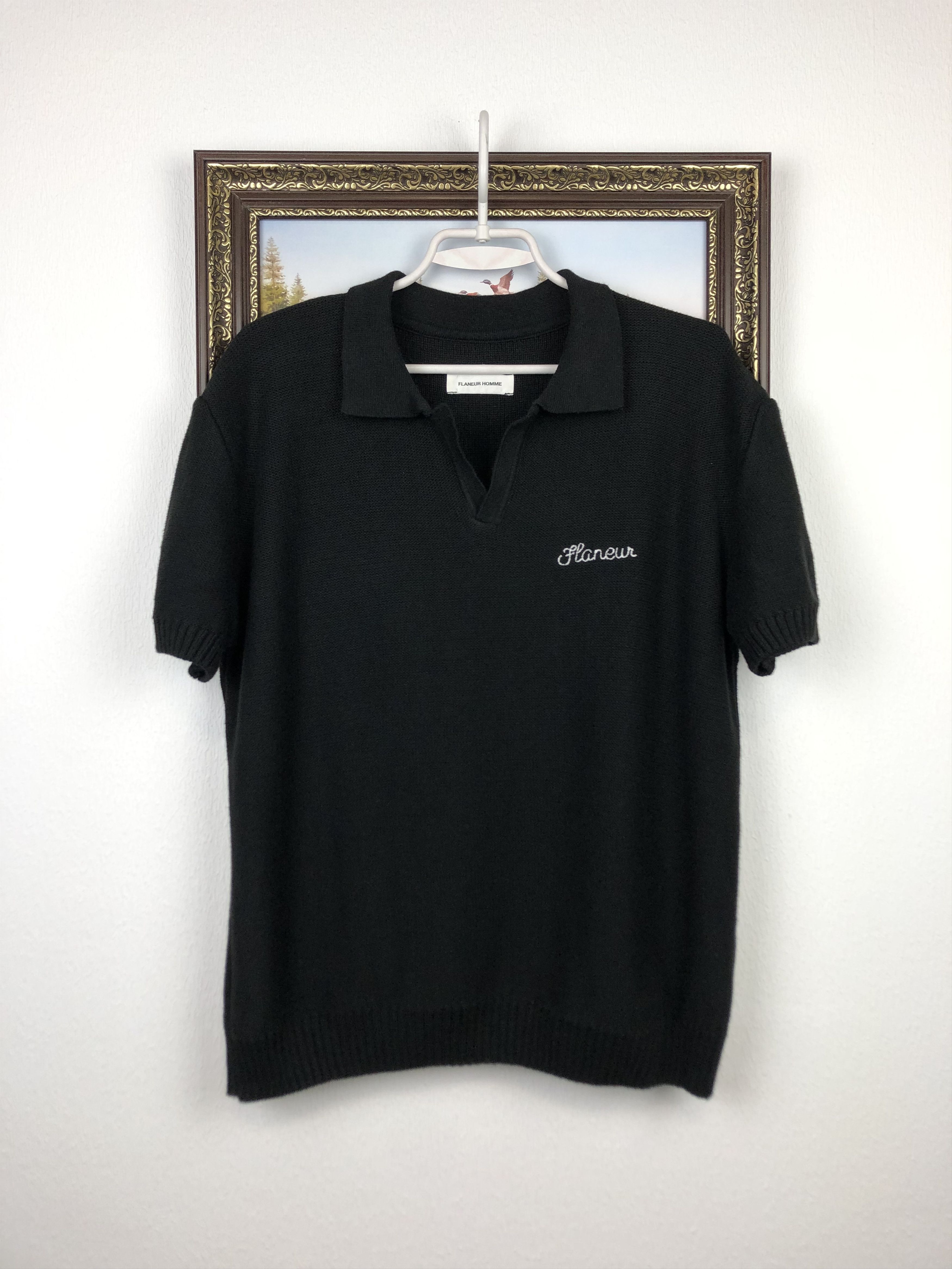 Other Flaneur Homme Black Mens Shirt Rare Jersey Fashion Style Size US M / EU 48-50 / 2 - 1 Thumbnail