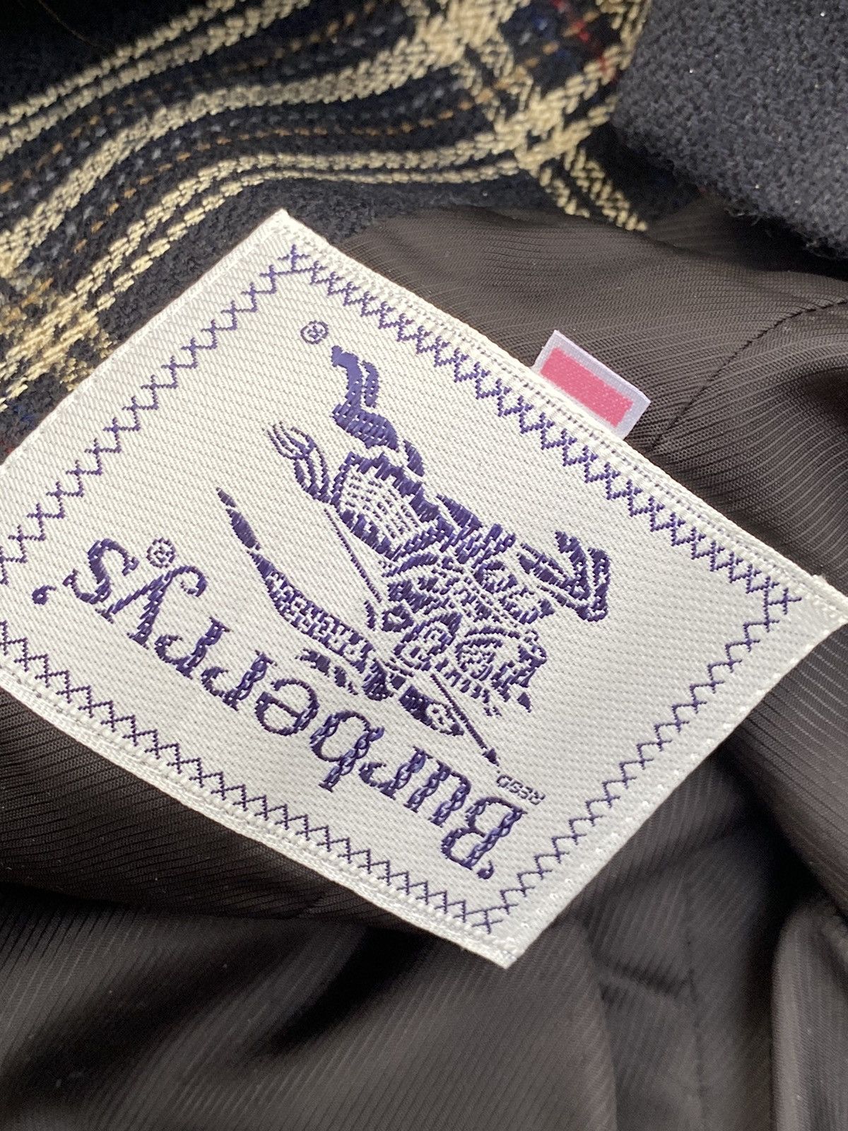 Burberry × Vintage Burberrys Crop Top Wool Jacket Size M / US 6-8 / IT 42-44 - 6 Thumbnail