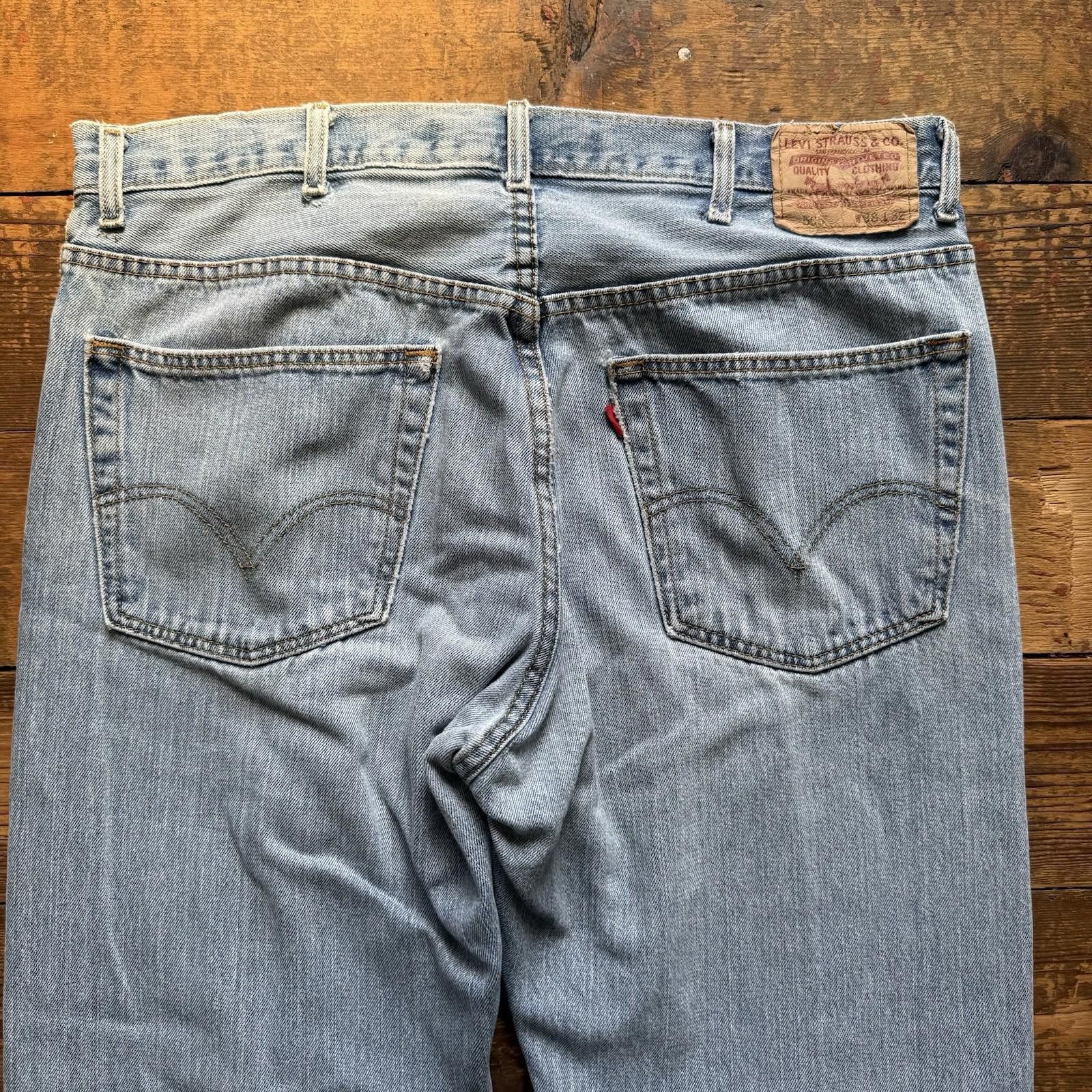 Levi's Vintage Levi's 505 Jeans Regular Straight 38x32 90s Denim Size US 38 / EU 54 - 3 Thumbnail