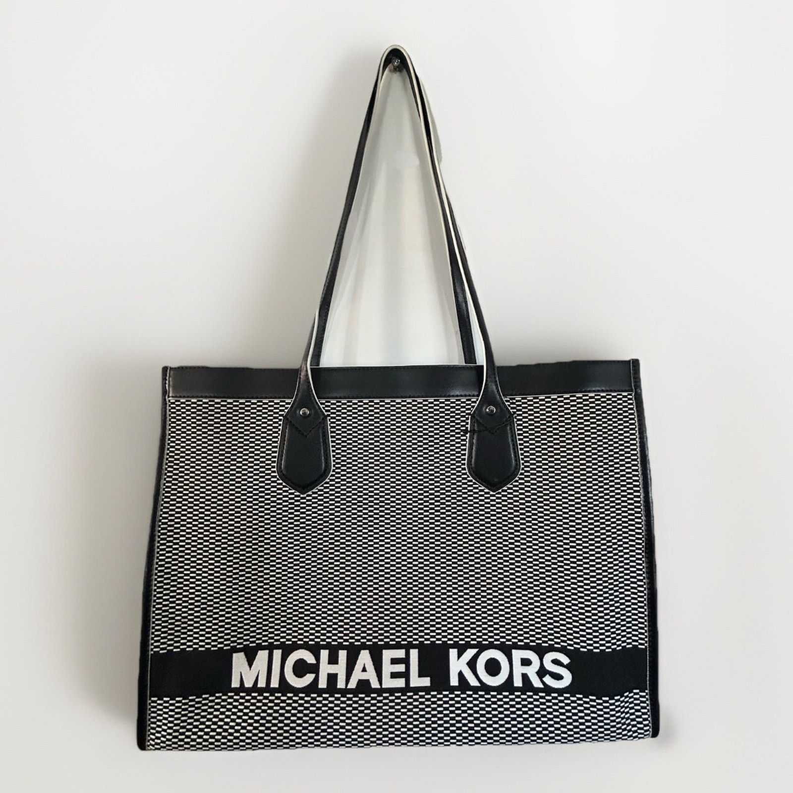 Michael Kors New Michael Kors Bay Large Tote East West Woven Canvas Bag Size ONE SIZE - 7 Thumbnail