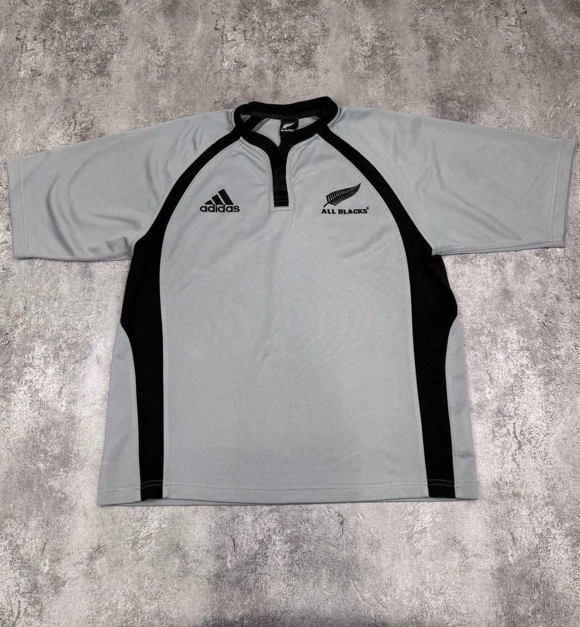 Adidas Adidas New Zeeland All Blacks Rugby Training Jersey Grey Size US L / EU 52-54 / 3 - 1 Thumbnail