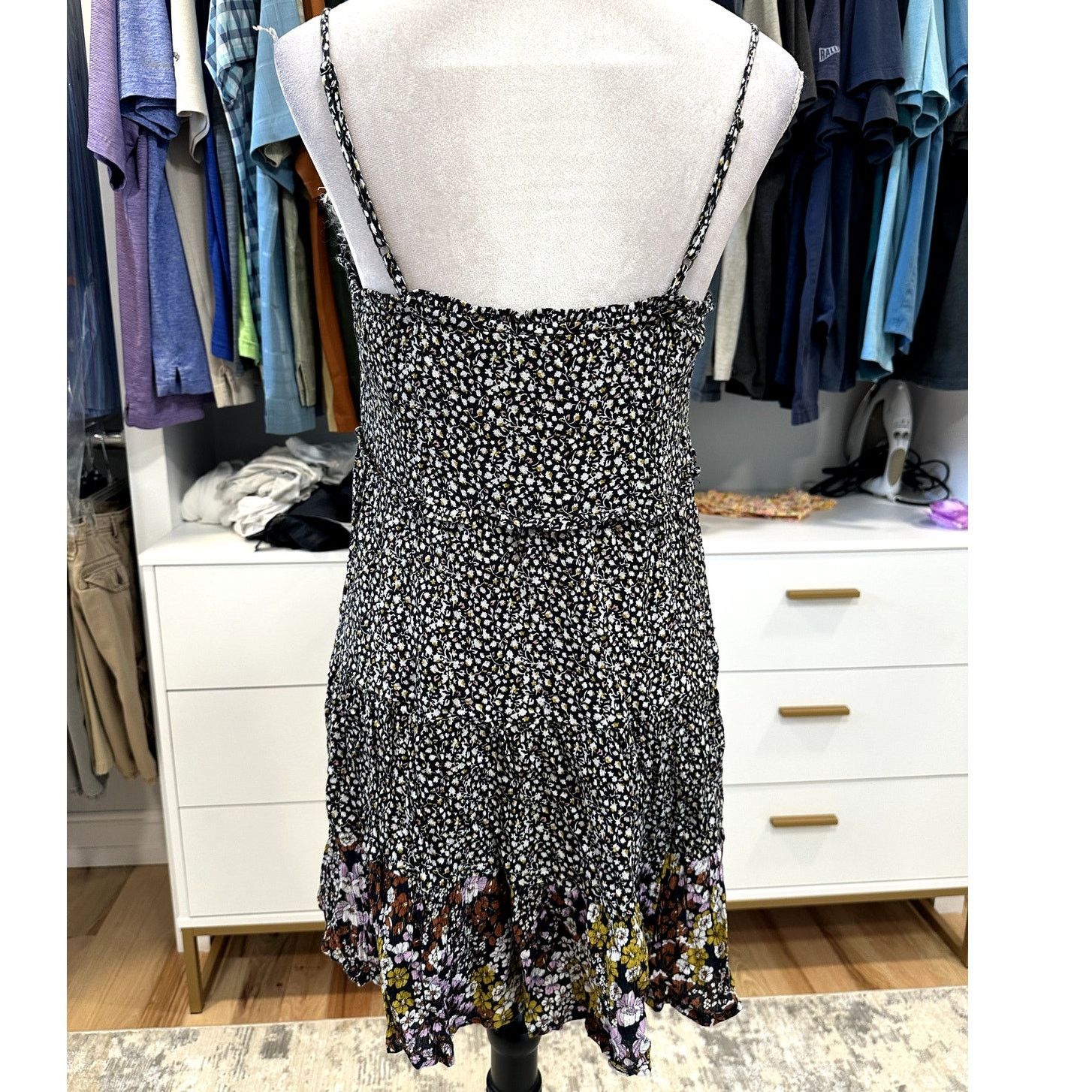 BP. BP Womens Black Sleeveless Floral Tiered Sundress MiniS NWOT Size S / US 4 / IT 40 - 4 Thumbnail