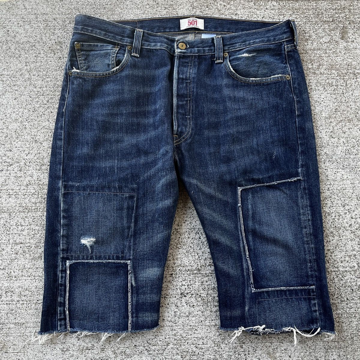 Levi's Vintage Levi’s 501 WPL 423 Mexico Repair Cut Off Jeans Rare Size US 36 / EU 52 - 1 Thumbnail