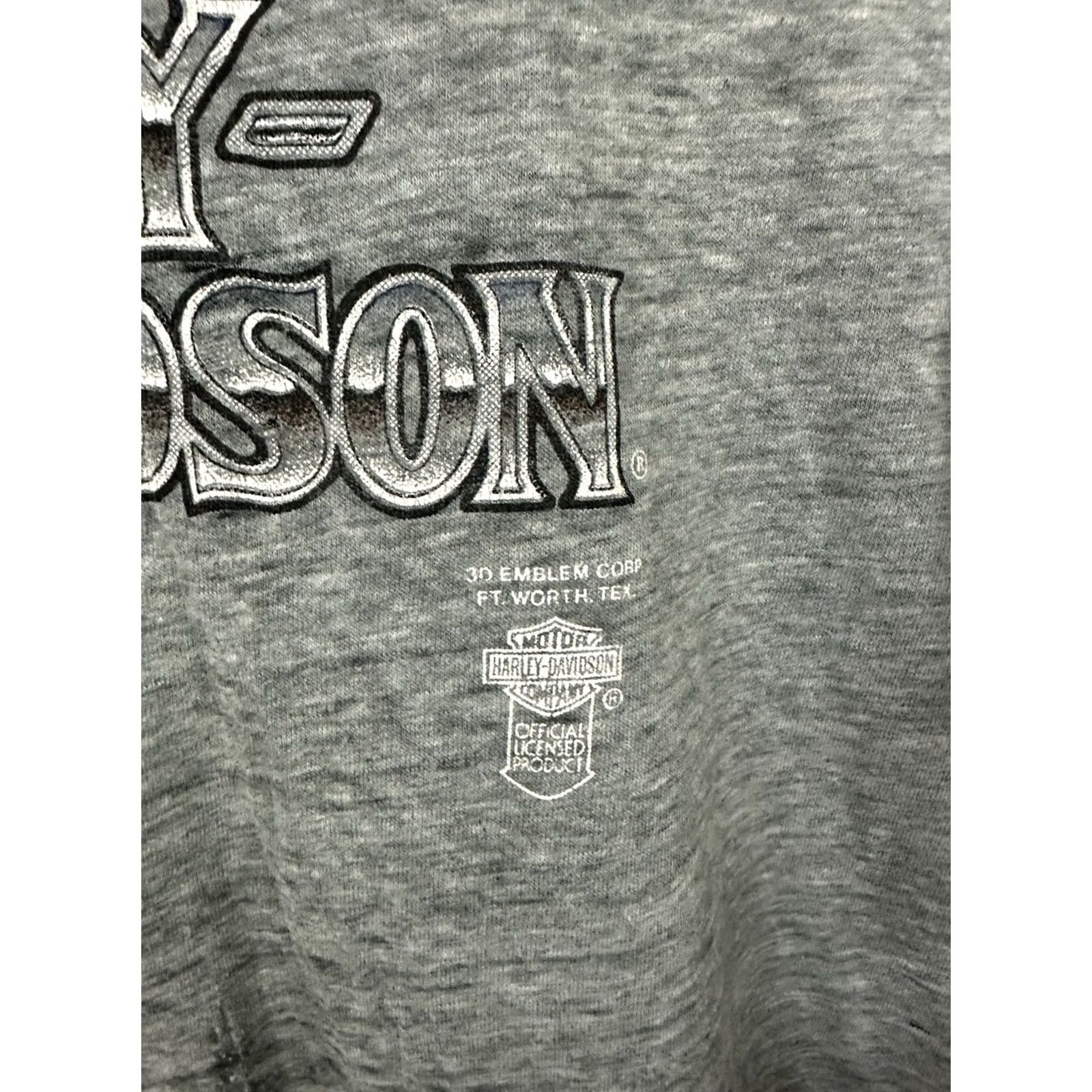 Hanes VTG 80s Harley Davidson 3D Emblem Thrashed Paper Thin Burnout T-Shirt XL Mens Gray Harley Davidson Shirt XL Mens Distressed Biker Grunge 80s Size US XL / EU 56 / 4 - 3 Thumbnail