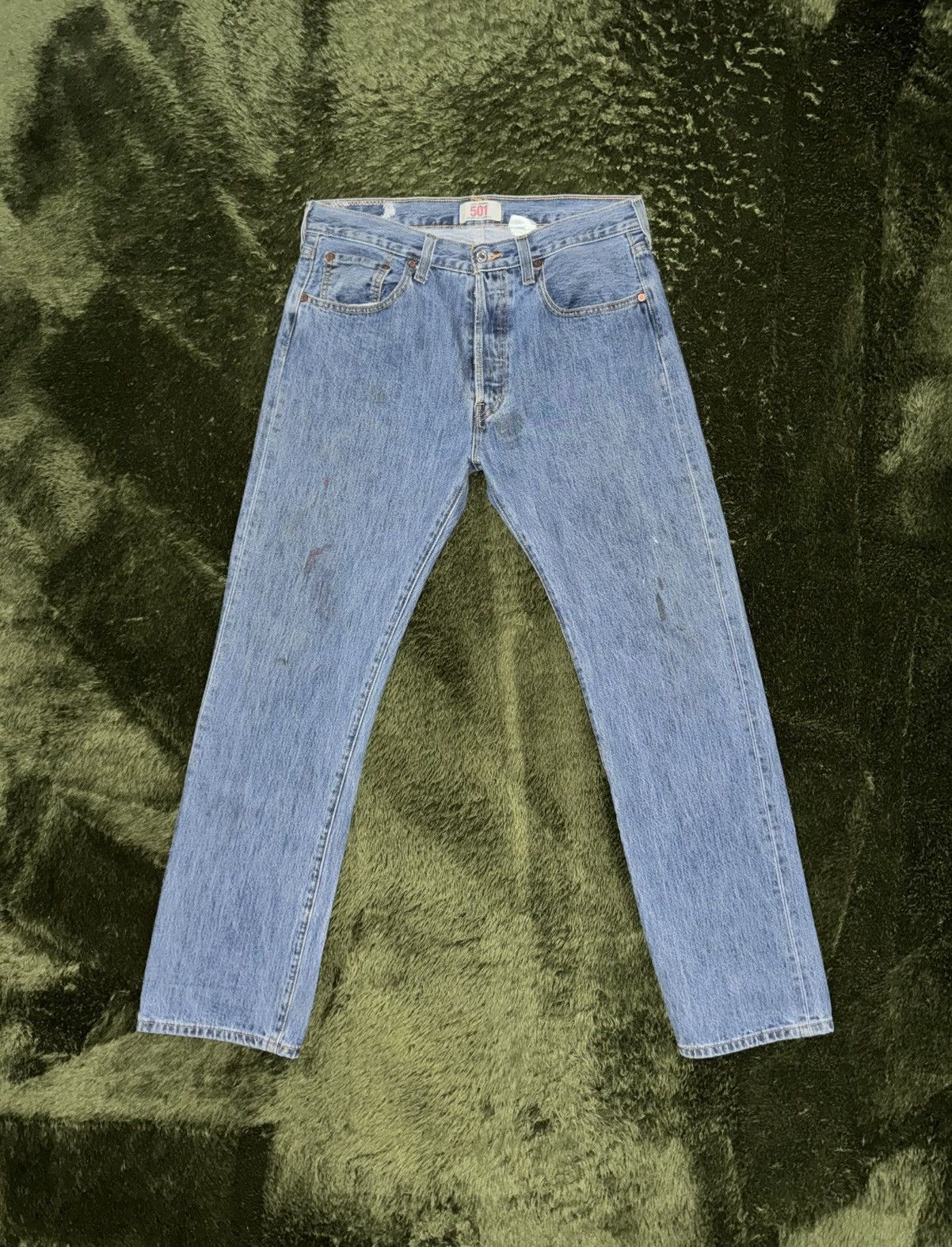 Levi's [W33/L34] Levi’s 501 USA Blank Tab Repair Denim Pants Size US 33 - 1 Thumbnail