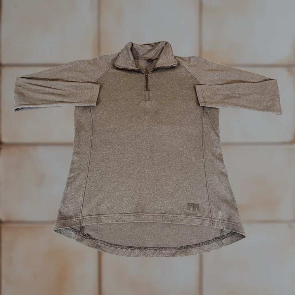 Helly Hansen Helly Hansen Shirt Womens M Verglas 1/4 Zip Pullover Base Layer Fleece Top Brown Size M / US 6-8 / IT 42-44 - 1 Thumbnail