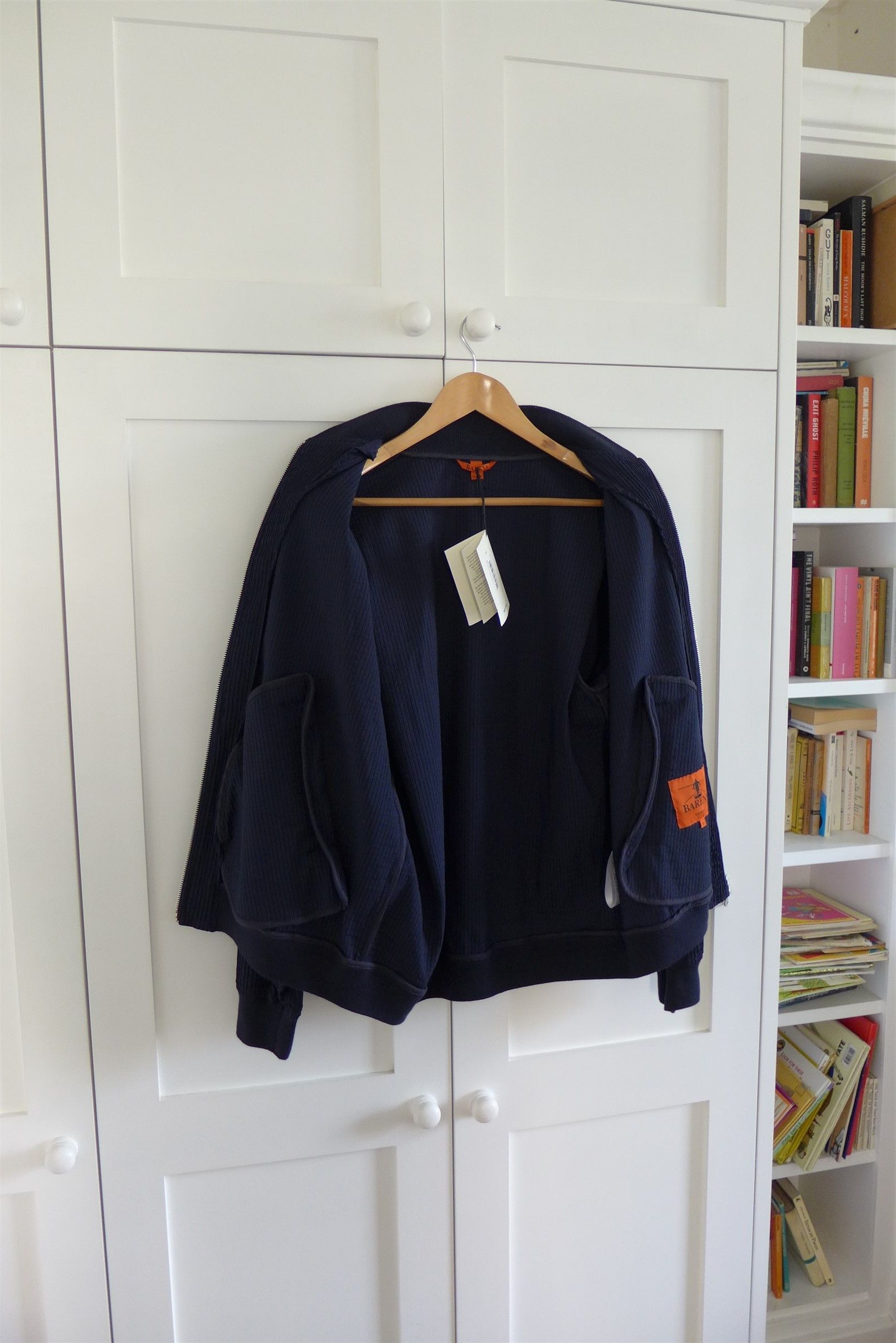 Barena Barena Oversized Light Bomber Jacket - Navy Virgin Wool Size US S / EU 44-46 / 1 - 3 Thumbnail