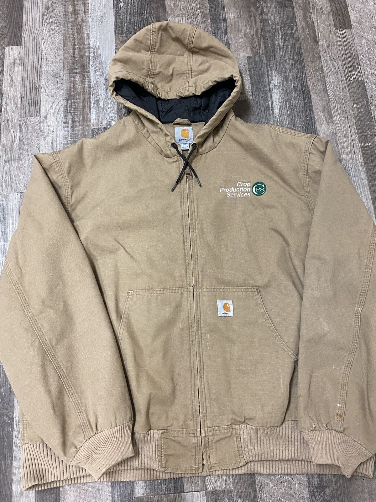 Carhartt Vintage Carhartt Zip Up Jacket Hoodie Active Detroit Y2K Size US XXL / EU 58 / 5 - 2 Thumbnail