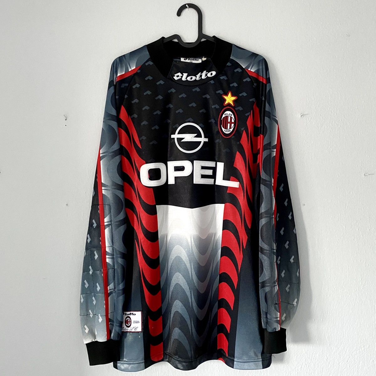 1997 1998 AC Milan Vintage Lotto Goalkeeper Soccer Jersey FC