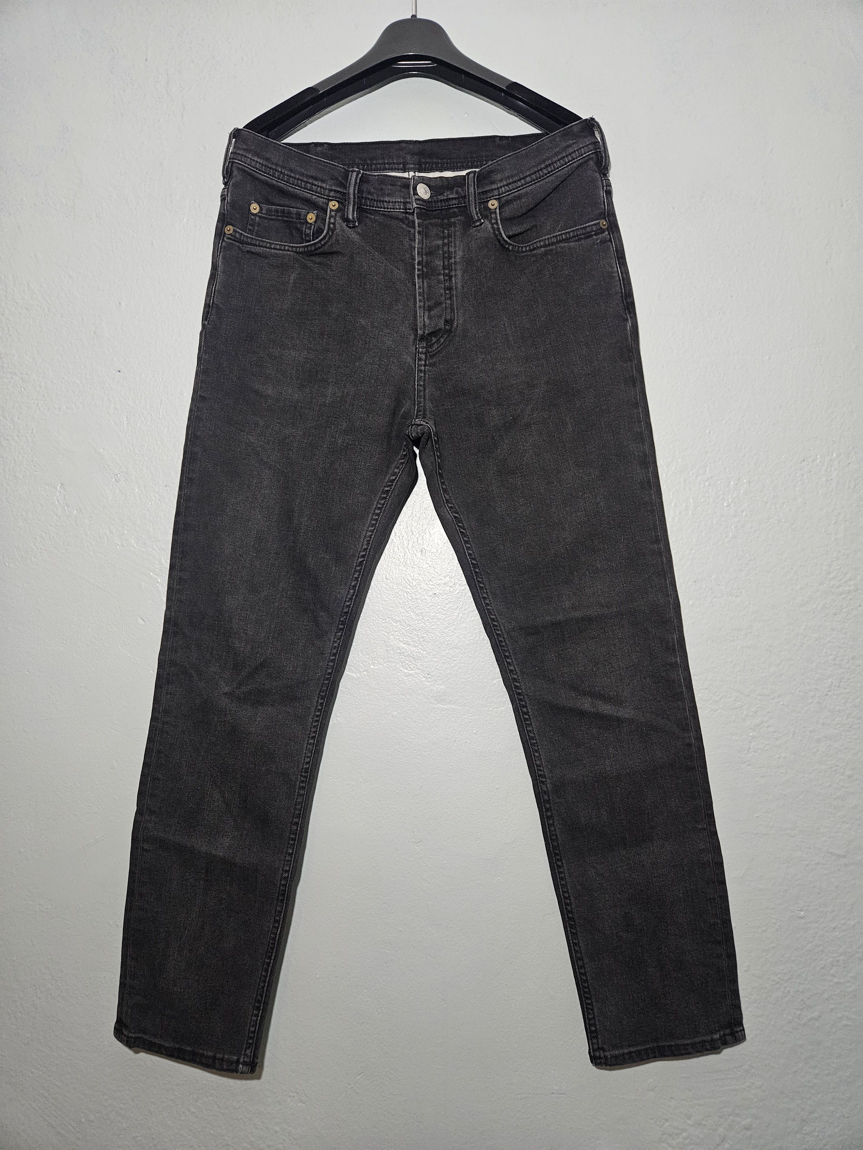 Acne Studios Blå Konst River Used Blk Black Denim Jeans Size US 30 / EU 46 - 1 Thumbnail